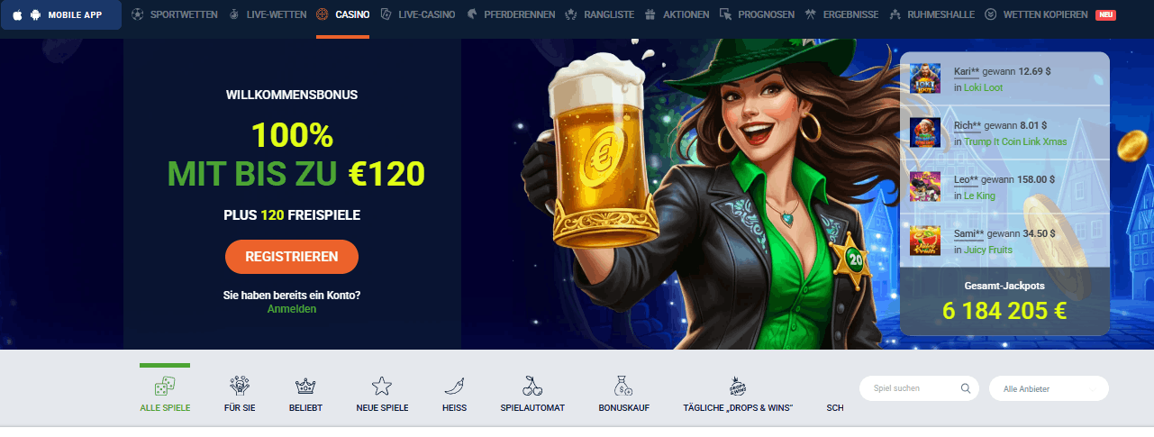 Bónus Wild Bandito no 20Bet