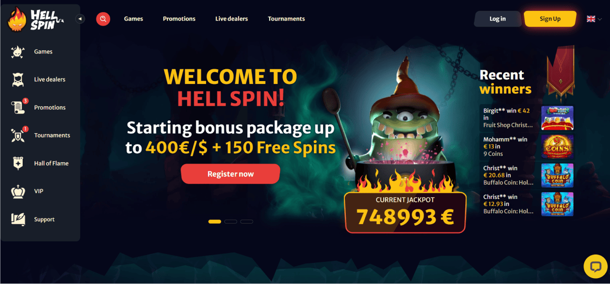 HellSpin Casino – visão geral da plataforma